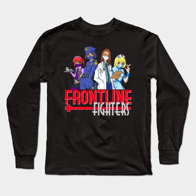 Frontline fighters Long Sleeve T-Shirt by Sinister Motives Designs